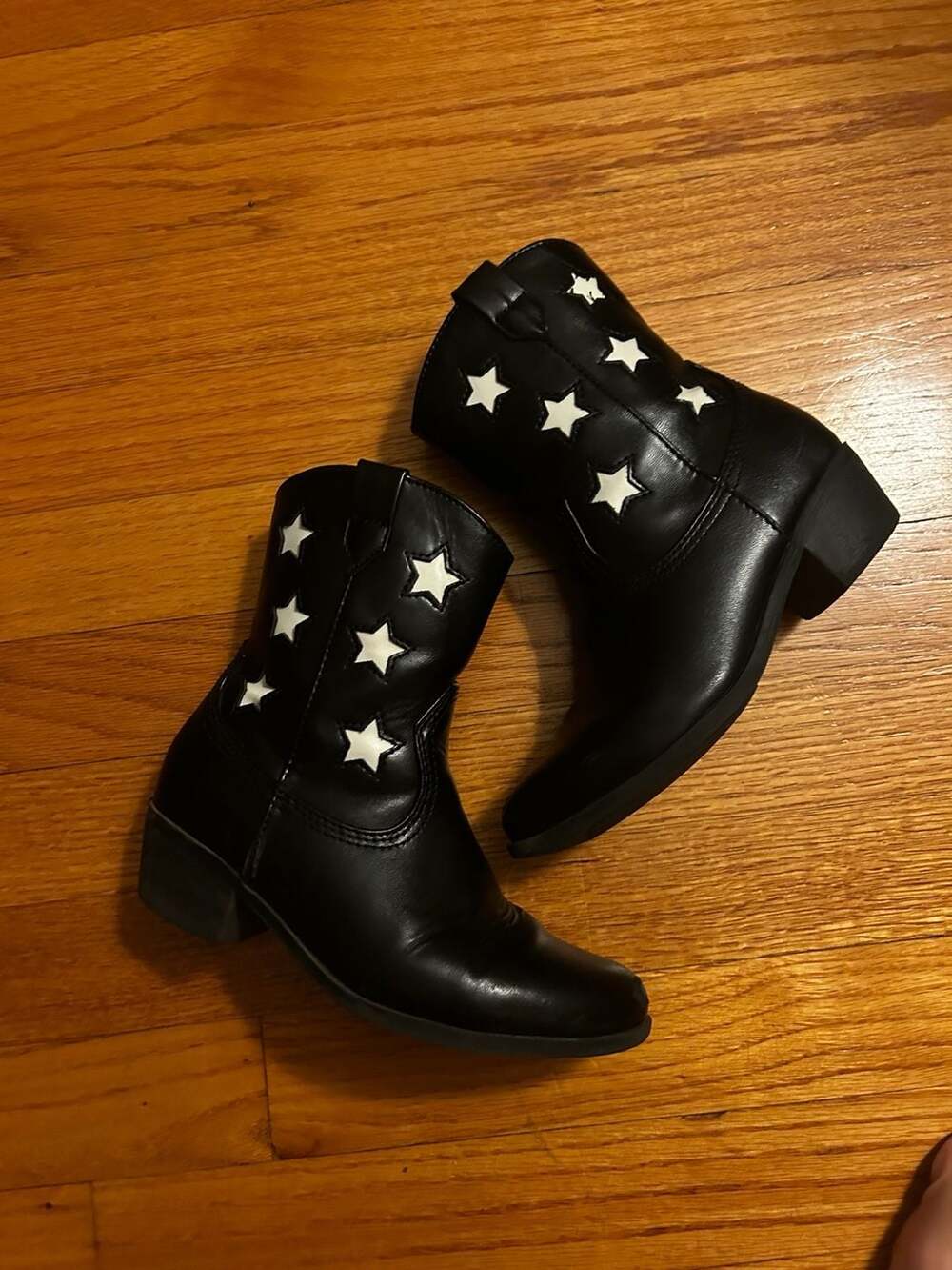 Art Class Girls' Margot Western Star Boots, Black